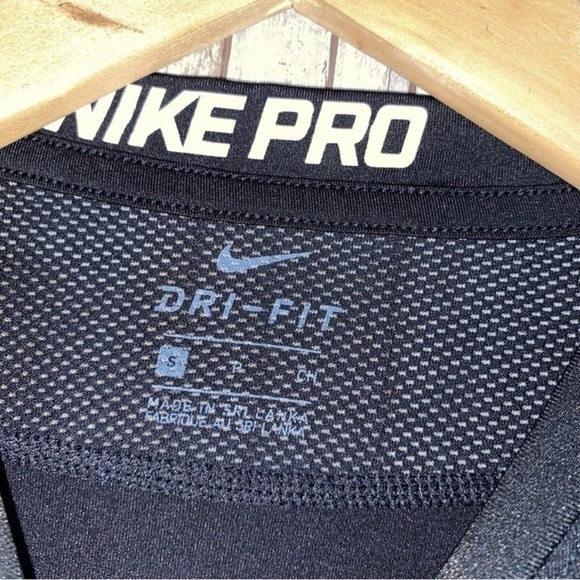 Nike Pro Kids Black Long Sleeve - Picture 4 of 4